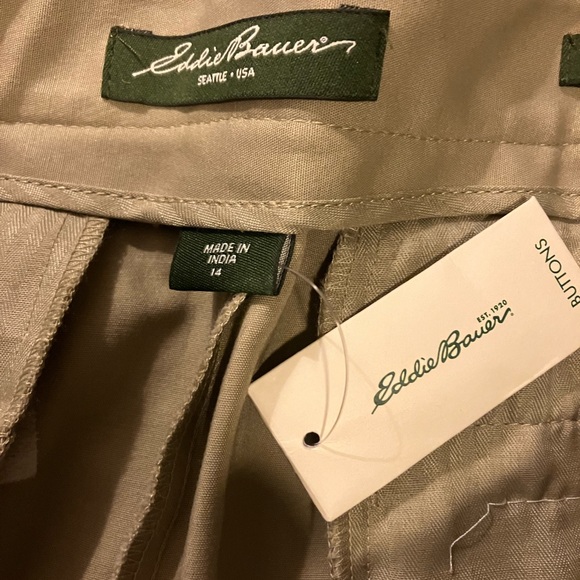 Eddie Bauer Blakely Fit khaki pants sz 14 - Picture 3 of 6
